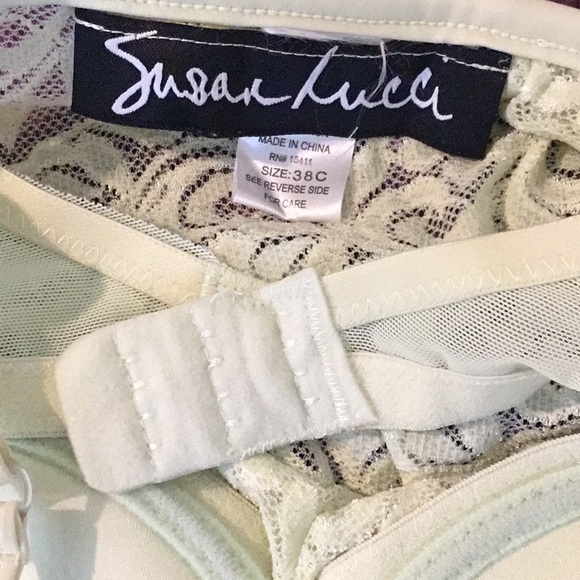 NWOT Vintage Susan Lucci light Green Lacy Tank Top - Picture 5 of 10